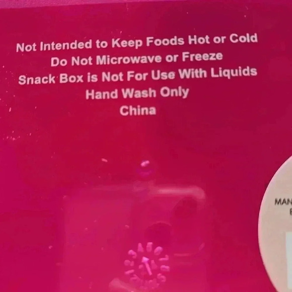 Paris Hilton Dark Pink Version Bento Snack Box Lunchbox & Gift With Purchase - Picture 6 of 12